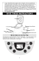 Preview for 3 page of West Bend Hi-Rise L5778C Instruction Manual