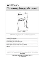 Предварительный просмотр 17 страницы West Bend ICED TEA MAKER Instruction Manual