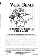 Предварительный просмотр 1 страницы West Bend L5083 Instruction Manual