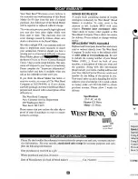 Предварительный просмотр 32 страницы West Bend L5236 Instruction Manual