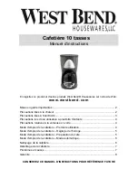 Preview for 9 page of West Bend L5561E Instruction Manual