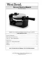 West Bend ROTARY WAFFLE MAKER Instruction Manual preview