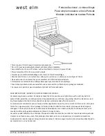 Предварительный просмотр 1 страницы West Elm 430764 Assembly Instructions