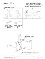 Preview for 2 page of West Elm 440243 Assembly Instructions