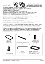 West Elm 4436101 Quick Start Manual предпросмотр