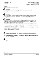 Предварительный просмотр 2 страницы West Elm 6061027 Assembly Instructions Manual