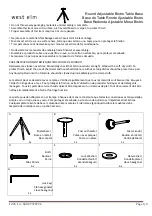 Предварительный просмотр 1 страницы West Elm 7370794 Quick Start Manual