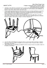 Предварительный просмотр 2 страницы West Elm Albie Wing Dining Chair 7908007 Assembly Instructions