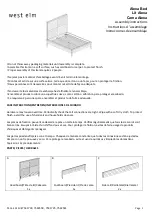 Предварительный просмотр 1 страницы West Elm Alexa Bed 7541733 Assembly Instructions