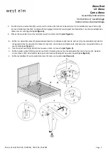 Предварительный просмотр 3 страницы West Elm Alexa Bed 7541733 Assembly Instructions