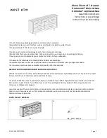 Предварительный просмотр 1 страницы West Elm Alexa Chest of 7 drawers 7542749 Assembly Instructions