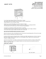 West Elm Alexa nightstand 7544554 Assembly Instructions предпросмотр