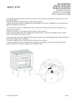 Preview for 2 page of West Elm Alexa nightstand 7544554 Assembly Instructions