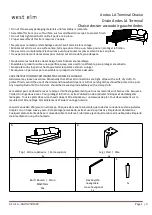 West Elm Andes LA Terminal Chaise 2581689 Assembly Instructions предпросмотр