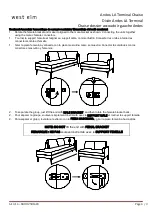 Предварительный просмотр 3 страницы West Elm Andes LA Terminal Chaise 2581689 Assembly Instructions