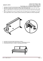 Предварительный просмотр 2 страницы West Elm Andes RA 2491421 Quick Start Manual