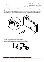 Preview for 2 page of West Elm Andes RA Terminal Chaise 2581457 Assembly Instructions