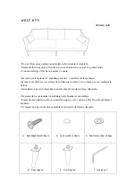 West Elm Antwerp sofa Assembly Instructions предпросмотр