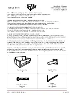 Предварительный просмотр 1 страницы West Elm Axel Sofa 2 Seater 8798592 Assembly Instructions