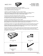 Preview for 1 page of West Elm Axel Sofa 3 Seater 8798618 Assembly Instructions