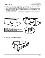 Preview for 2 page of West Elm Axel Sofa 3 Seater 8798618 Assembly Instructions