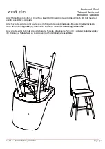 Preview for 2 page of West Elm Bentwood Stool 8998775 Assembly Instructions