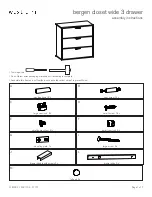 West Elm bergen Assembly Instructions Manual предпросмотр