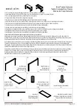 West Elm Box Frame Console 4434627 Assembly Instructions предпросмотр