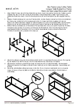 Preview for 2 page of West Elm Box Frame Long Coffee Table 4438065 Assembly Instructions