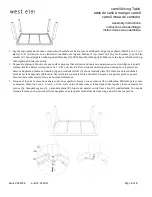 Предварительный просмотр 2 страницы West Elm Carroll Assembly Instructions