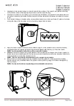 Предварительный просмотр 2 страницы West Elm Dekalb 4134300 Assembly Instructions