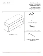 Предварительный просмотр 2 страницы West Elm Greta 6-Drawer Dresser Assembly Instructions Manual