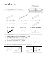 Preview for 1 page of West Elm Harmony Series Assembly Instructions