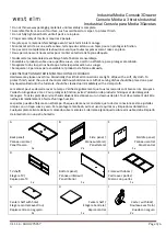 Предварительный просмотр 3 страницы West Elm Industrial Media Console 3Drawer 275057 Assembly Instructions Manual