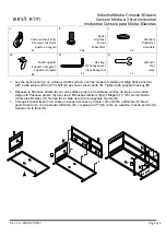 Предварительный просмотр 4 страницы West Elm Industrial Media Console 3Drawer 275057 Assembly Instructions Manual