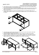 Предварительный просмотр 6 страницы West Elm Industrial Media Console 3Drawer 275057 Assembly Instructions Manual