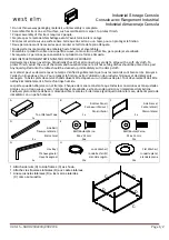 West Elm Industrial Storage Console 2902203 Manual preview