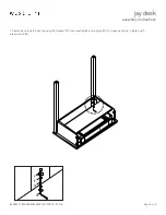 Preview for 2 page of West Elm jay desk Assembly Instructions Manual