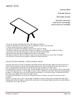 West Elm Jensen Assembly Instructions Manual preview