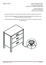 Preview for 2 page of West Elm Jones 3 drawers dresser 7996085 Assembly Instructions