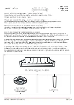 Предварительный просмотр 1 страницы West Elm Kiko Futon 2491897 Assembly Instructions