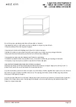 Предварительный просмотр 1 страницы West Elm Logan Industrial Nightstand 521893 Assembly Instructions