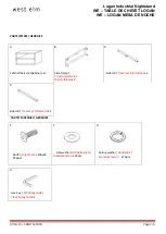 Предварительный просмотр 2 страницы West Elm Logan Industrial Nightstand 521893 Assembly Instructions