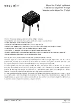 West Elm Meyer Von Wielligh Nightstand Manual preview