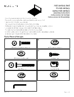 Preview for 1 page of West Elm Mid Century Bed Assembly Instructions Manual