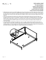 Preview for 3 page of West Elm Mid Century Bed Assembly Instructions Manual