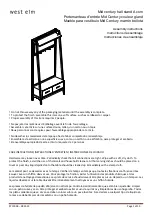 Preview for 1 page of West Elm Mid century hall stand Acorn Assembly Instructions Manual