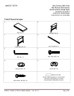 Preview for 2 page of West Elm Mid Century Mini Assembly Instructions Manual