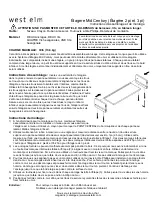 Preview for 2 page of West Elm Mid Century Shelving 2 Foot Shelf Assembly And Mounting Instructions