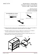 Preview for 2 page of West Elm Mirrored dresser 3 drawers Mirror 961508 Assembly Instructions